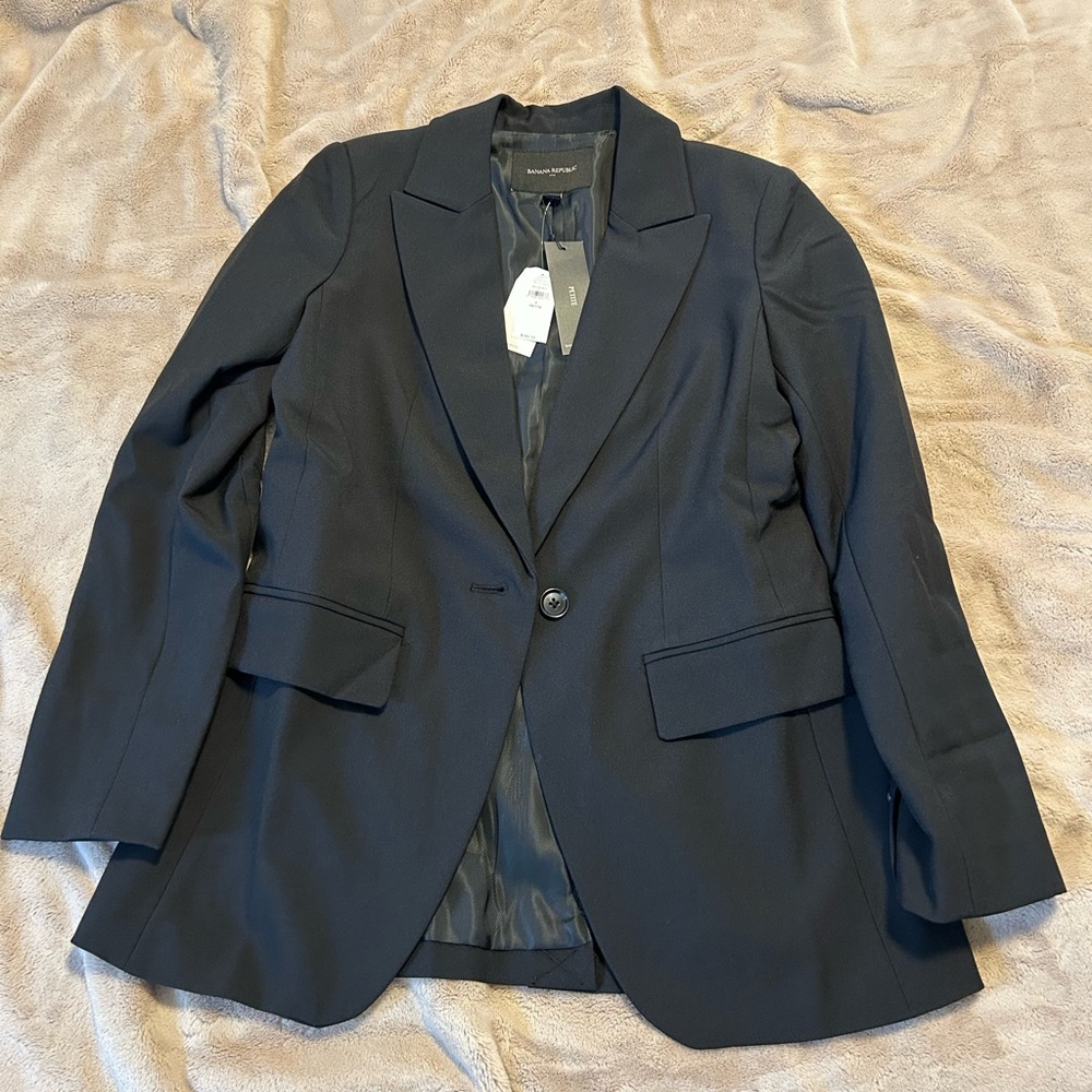 Women's Black Sculpted Suit Blazer